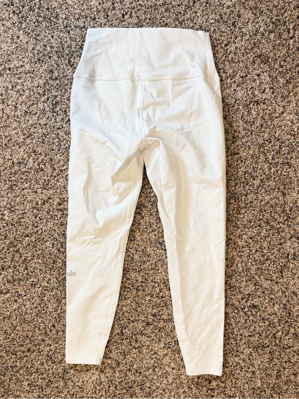 ALO Yoga White High-Rise Leggings, size Small like NEW